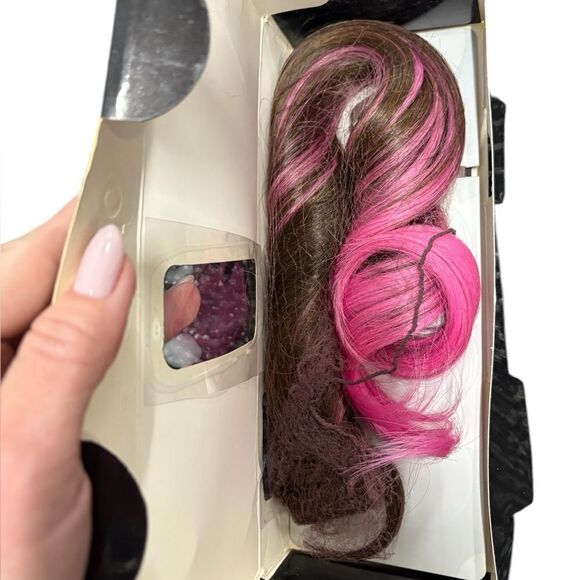 Hairdo Coda Splash Color Hair Extension, Brown and Pink Ombré, New - Picture 3 of 6